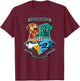 Harry Potter Mosaic Hogwarts Shield T-Shirt - T-Shirt | Maroon