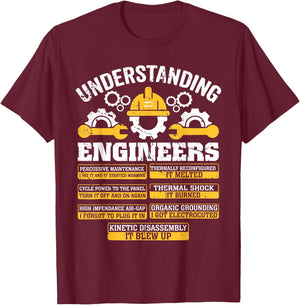 Funny Engineer Shirt Women Mechanical Engineering T-Shirt - T-Shirt | Maroon