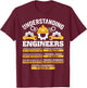 Funny Engineer Shirt Women Mechanical Engineering T-Shirt - T-Shirt | Maroon