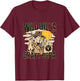 Vintage Wild West Gunslinger: Wild Bill's Classic Cowboy T-Shirt - T-Shirt | Maroon