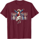 Jesus Gospel Music Retro Jesus Dance Christ T-Shirt - T-Shirt | Maroon