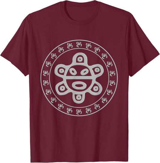 Taino Sun Taino Coqui Circle Puerto Rico Boricua T-Shirt - T-Shirt | Maroon