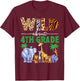 Wild About 4th Grade Teacher Student Fourth Grade Zoo Safari T-Shirt - T-Shirt | Maroon