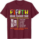 Fifth Grade Dream Team Rocks Back To School Teacher Tour Women Kids T-Shirt - T-Shirt | Maroon