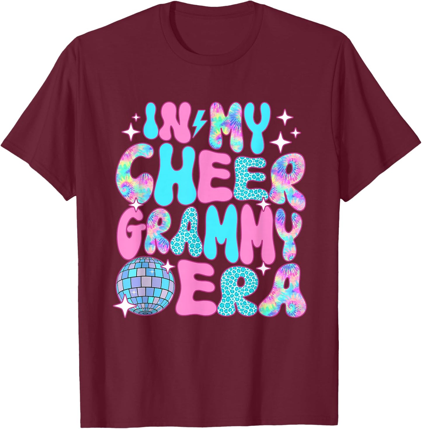 Disco In My Cheer Grammy Era T-Shirt - T-Shirt | Maroon