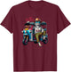 Hello Thailand Cool cat wear elephant Pants on Thai TukTuk T-Shirt - T-Shirt | Maroon