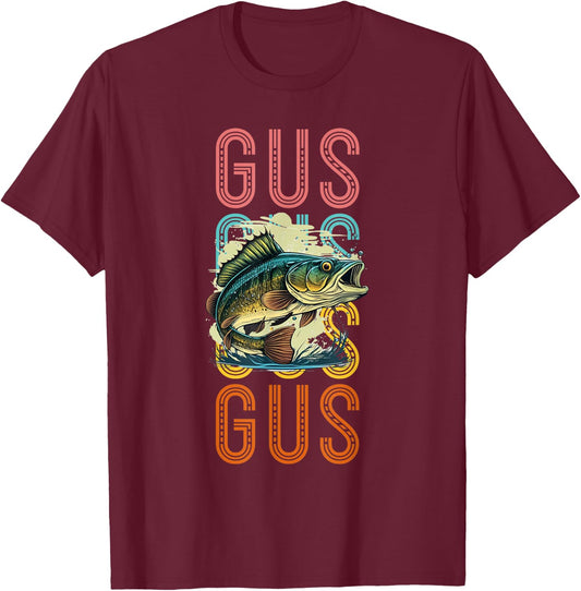 Gus Custom Fishing Hobbyist T-Shirt - T-Shirt | Maroon