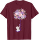 Elephant I Will Remember For You purple Sunflower Alzheimer T-Shirt - T-Shirt | Maroon