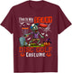 My Scary Disc Golf Costume Horror Halloween Player Kids T-Shirt - T-Shirt | Maroon