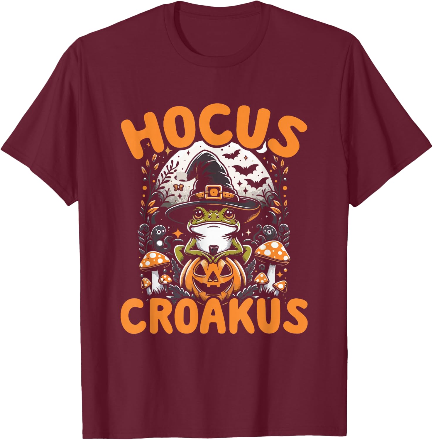 Cute Halloween Frog Shirt T-Shirt - T-Shirt | Maroon