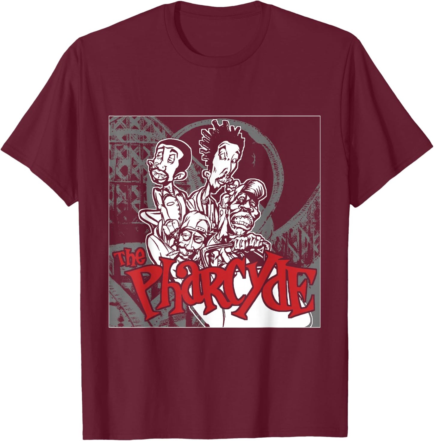 The Pharcyde - Bandana T-Shirt - T-Shirt | Maroon