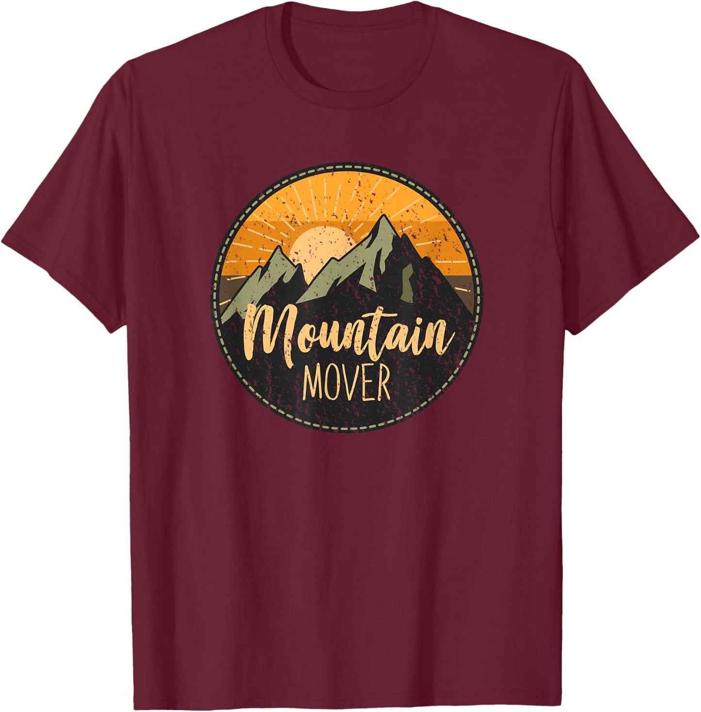 Mountain Mover Outdoors Inspirational T-Shirt - T-Shirt | Maroon