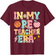 In My PE Teacher Era Physical Education Back To School T-Shirt - T-Shirt | Maroon