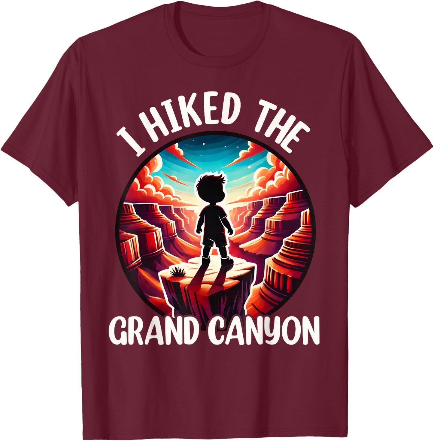 Grand Canyon Hiking, Arizona Grand Canyon Hiker Kids Toddler T-Shirt - T-Shirt | Maroon