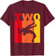 2nd Retro Wrestling Theme 2 Year Old Kids Birthday T-Shirt - T-Shirt | Maroon