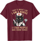 That's What I Do: I'm a Nurse, I Stab People and Know Things , Small, Black T-Shirt - T-Shirt | Maroon