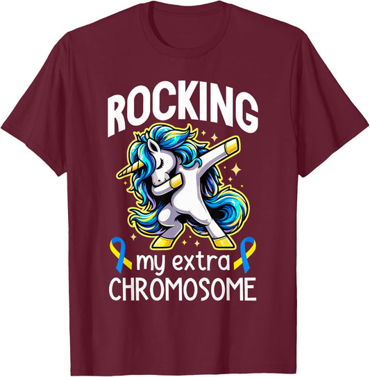Down Syndrome Awareness Day Down Syndrome Daughter Sister T-Shirt - T-Shirt | Maroon
