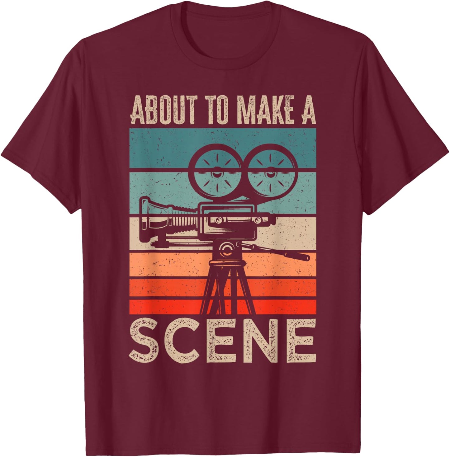 Cinematographer Editor Short Film Writers Movie Maker T-Shirt - T-Shirt | Maroon