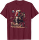 Space Cowboy Astronaut Riding Horse In Space T-Shirt - T-Shirt | Maroon
