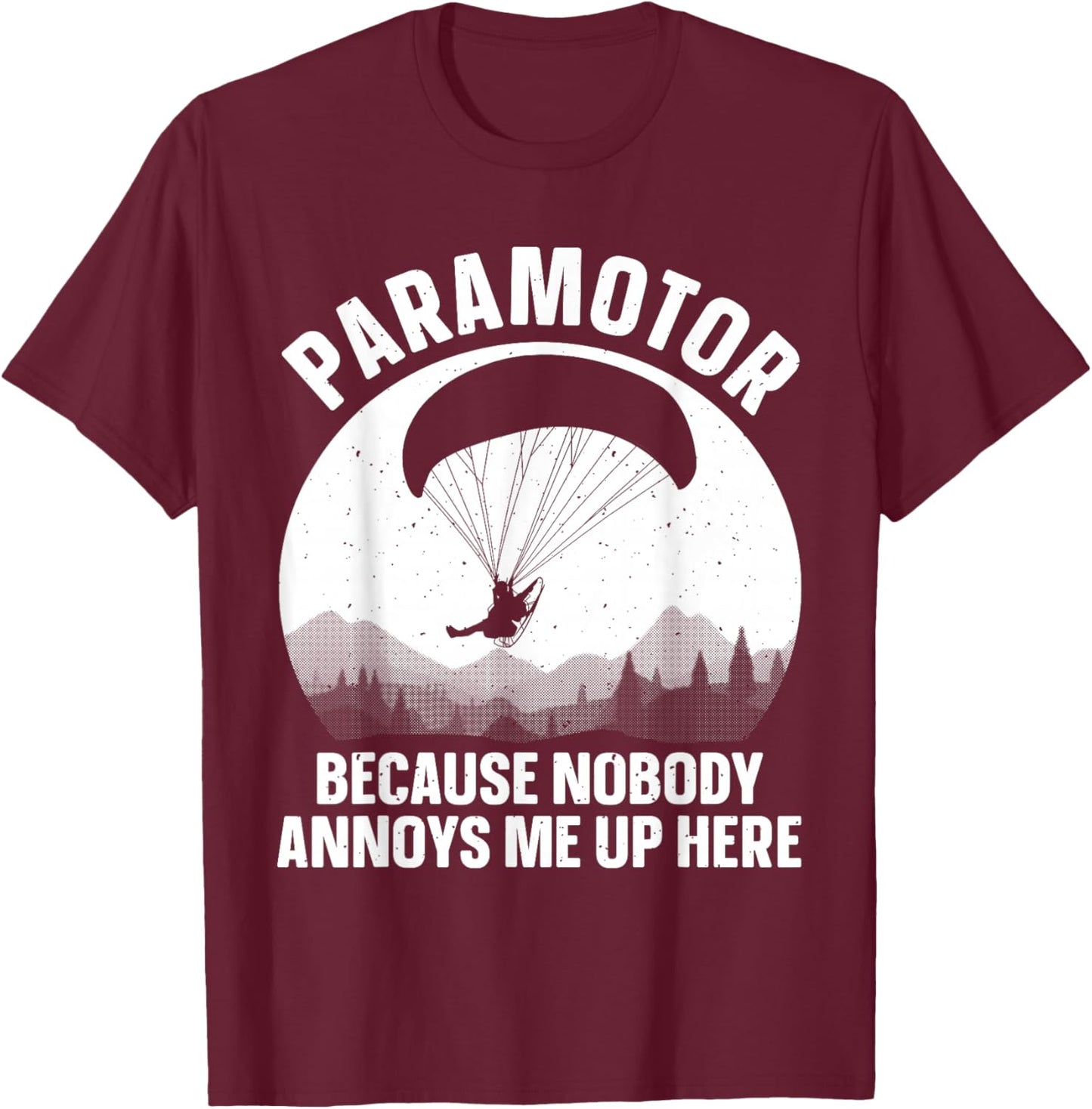 Cool Paramotor Art Women Paragliding Lover Paramotor T-Shirt - T-Shirt | Maroon