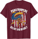 Airborne Paratrooper Military Soldier Parachute T-Shirt - T-Shirt | Maroon