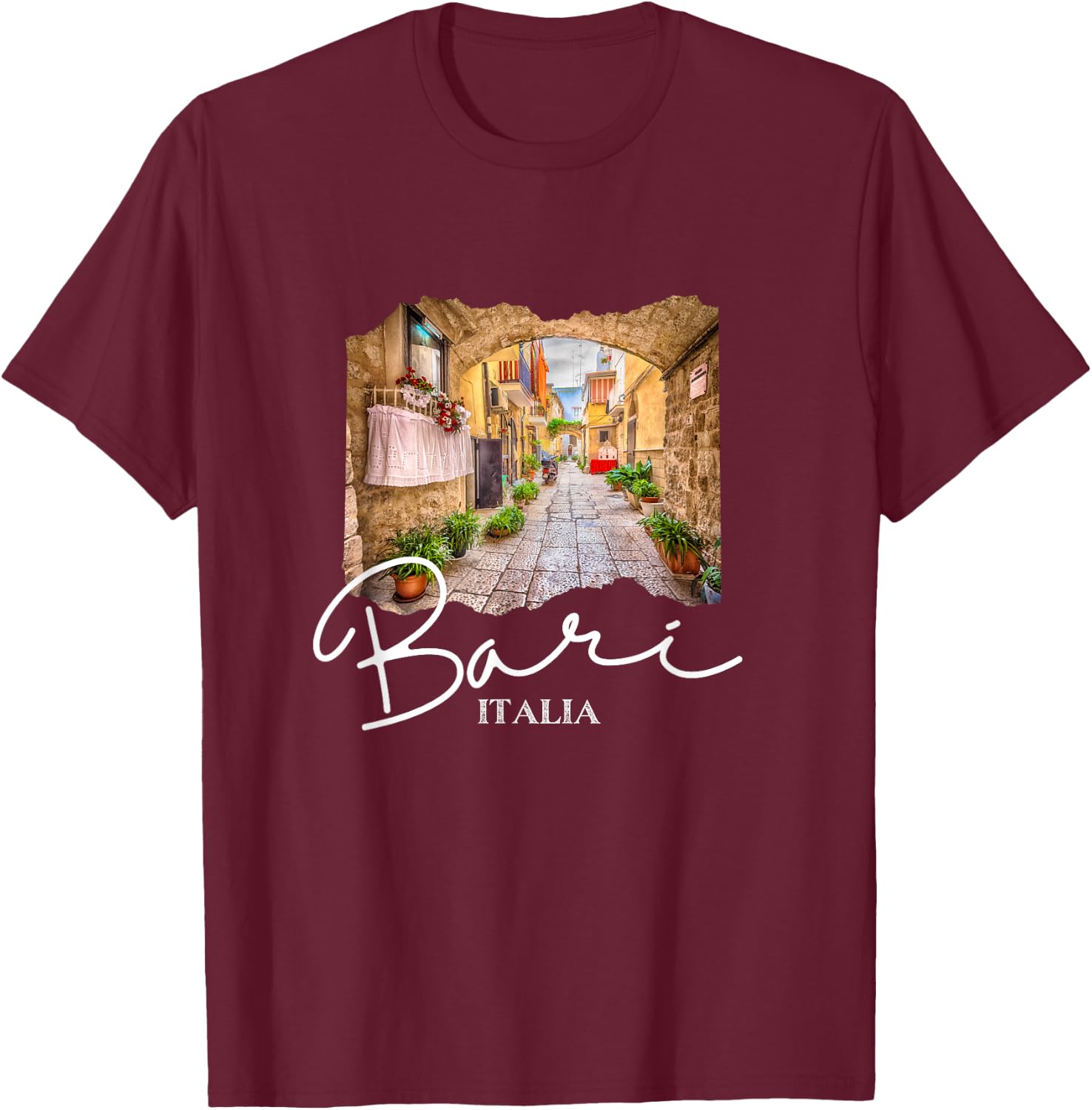Italy Bari Souvenir / Bari Italy T-Shirt - T-Shirt | Maroon