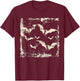 Bats Vampire Horror Spooky Scary Halloween Goth Aesthetic T-Shirt - T-Shirt | Maroon