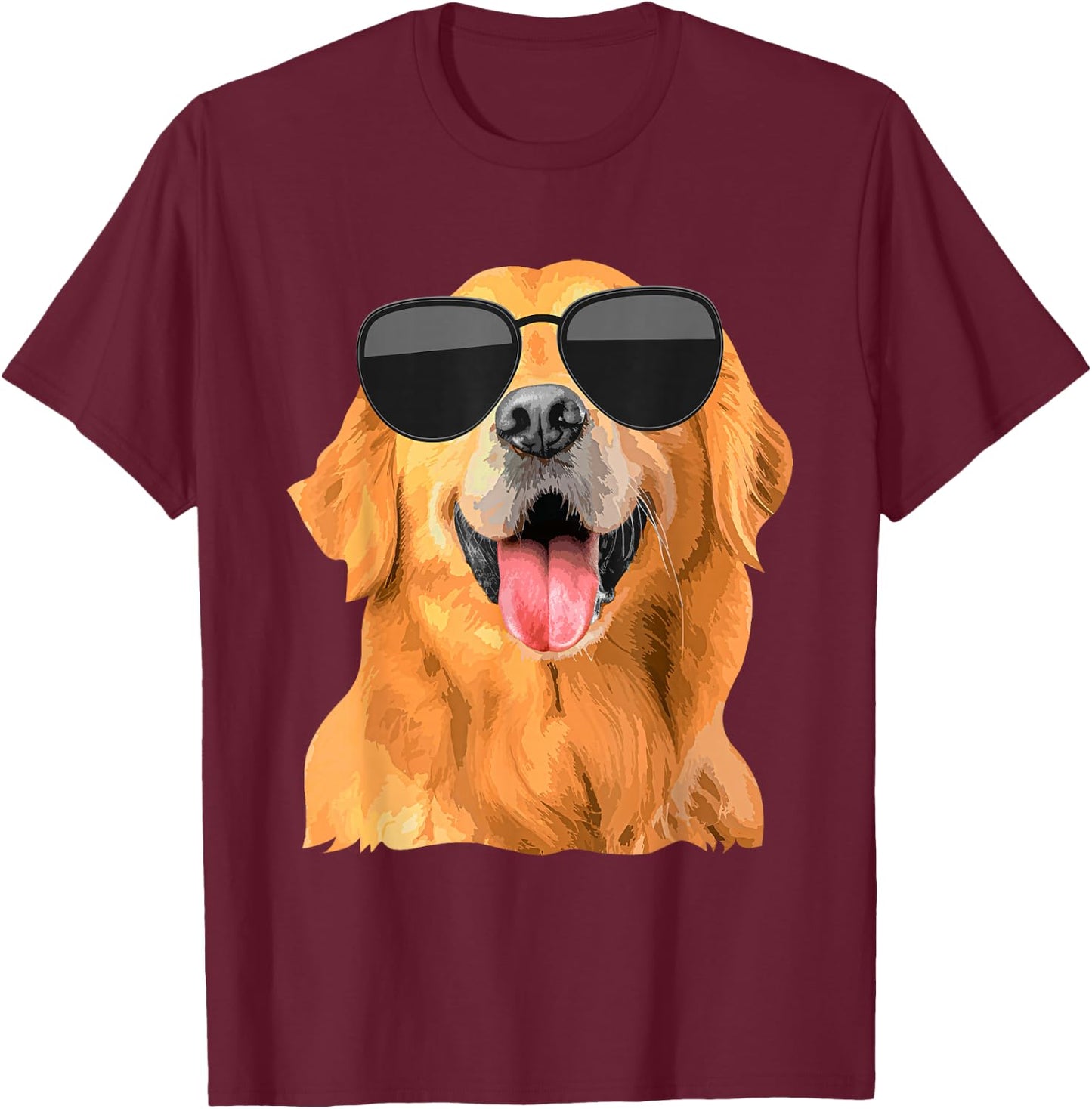 Golden Retriever Design Women Golden Retriever Lover T-Shirt - T-Shirt | Maroon