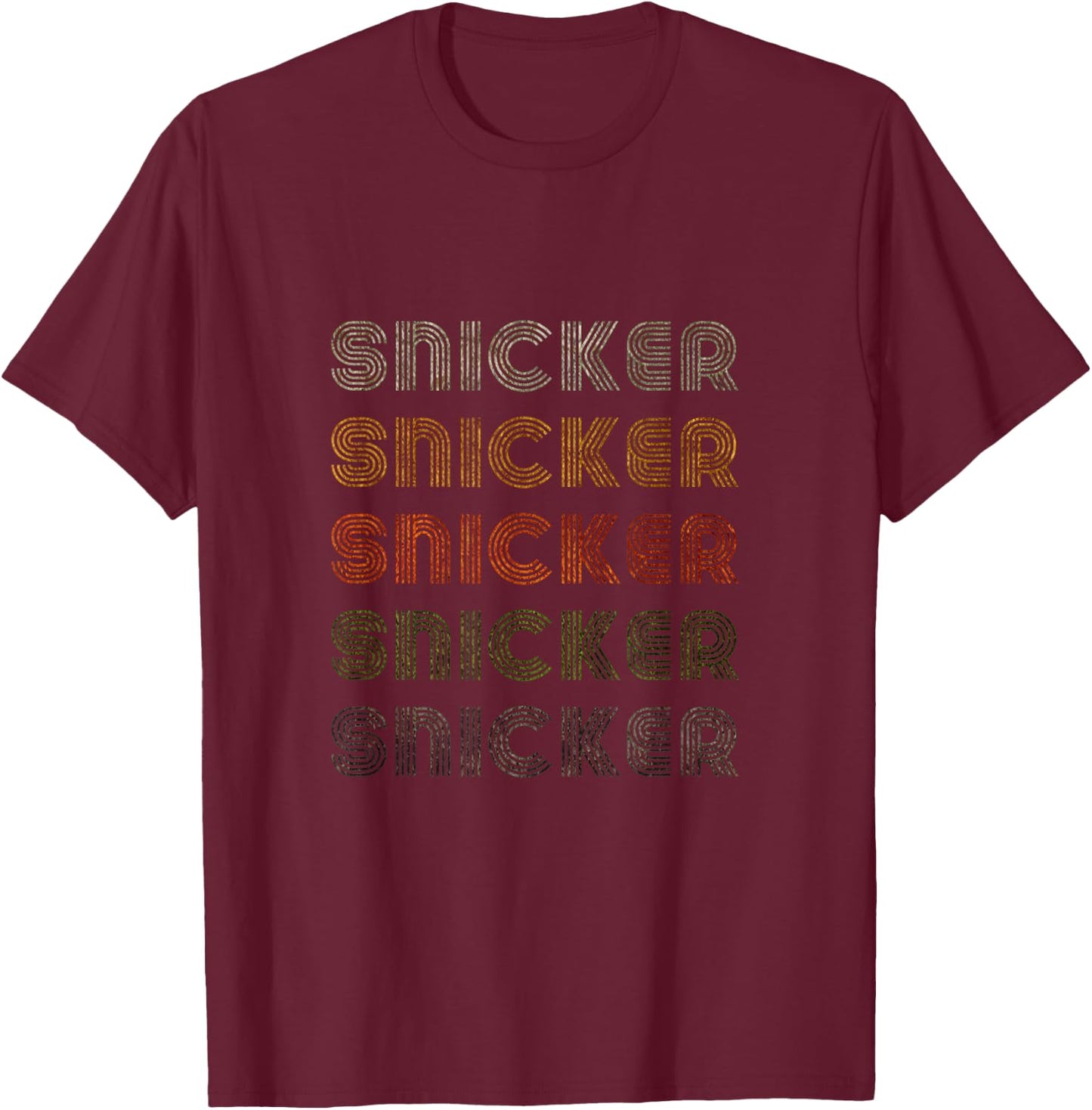 Love Heart Snicker Grunge Vintage Style Black Snicker T-Shirt - T-Shirt | Maroon