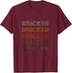 Love Heart Snicker Grunge Vintage Style Black Snicker T-Shirt - T-Shirt | Maroon