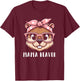 Pink Bandana Glasses Beaver Mama Mother’s Day T-Shirt - T-Shirt | Maroon