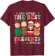 We Wrap The Best Presents NICU Neonatal ICU Nurse Christmas T-Shirt - T-Shirt | Maroon