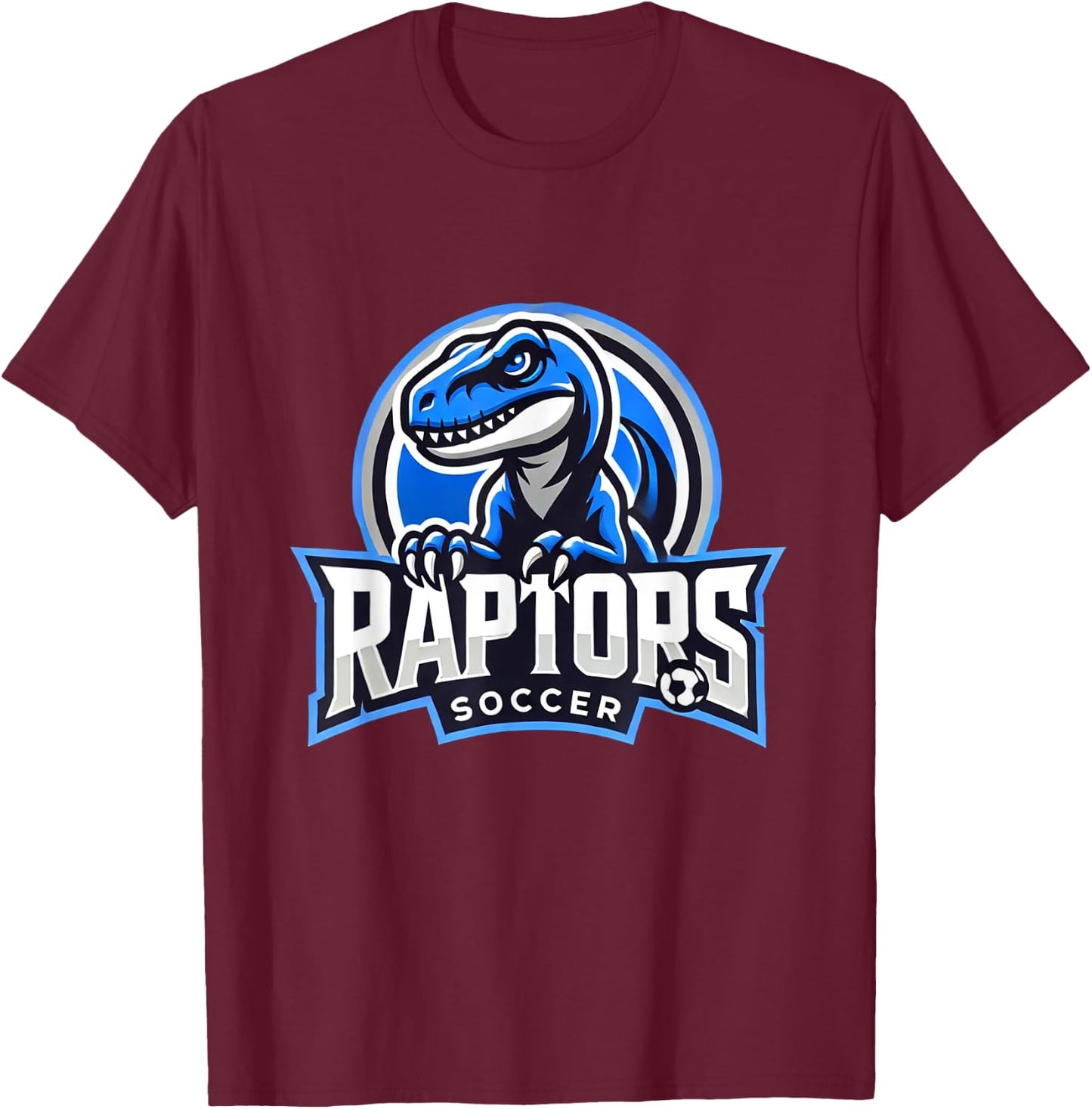 Raptors Soccer Team T-Shirt - T-Shirt | Maroon