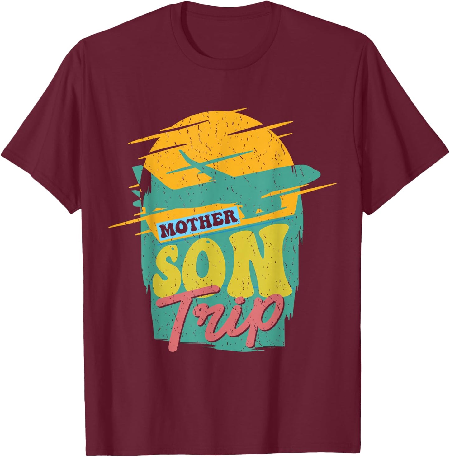 Mother Son Trip Sons Mom Matching Mother's Day Mother Son T-Shirt - T-Shirt | Maroon