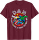 Marvel Comics Retro Classic Father's Day Avengers Hero Dad T-Shirt - T-Shirt | Maroon