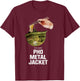 Funny Pho Vietnam's Pho Metal Jacket Gamer Gift Veteran T-Shirt - T-Shirt | Maroon