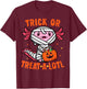 Trick or Treat A Lotl Axolotl Halloween Costume Toddler Kids T-Shirt - T-Shirt | Maroon