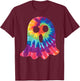 Halloween Ghost Tie Dye Retro Hippie Costume Men Women Kids T-Shirt - T-Shirt | Maroon