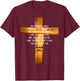 Psalm 23:4 Jesus Christ Revival Scripture T-Shirt - T-Shirt | Maroon
