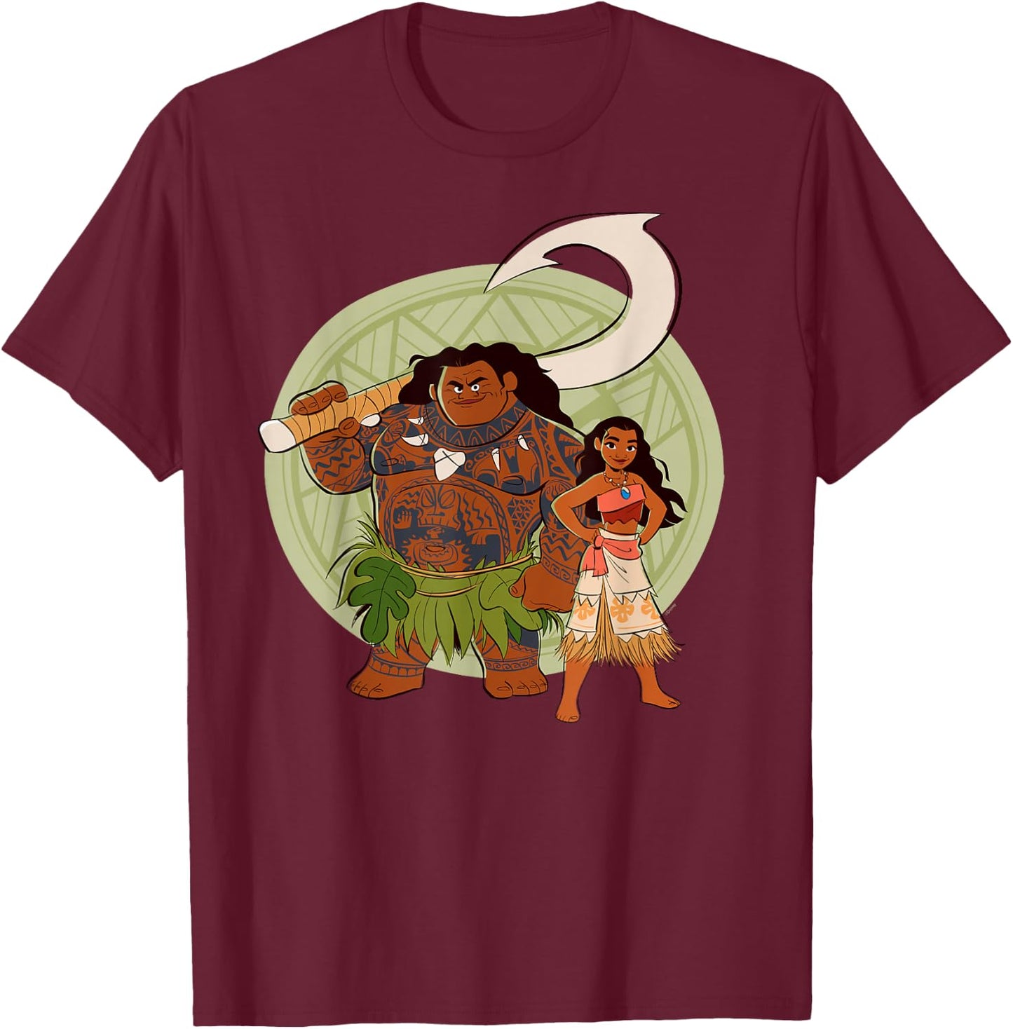 Disney Moana and Maui Best Friends Adventure Together T-Shirt - T-Shirt | Maroon