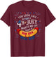 You Look Like The 4th Of July Makes Me Want Hot Dog Real Bad T-Shirt - T-Shirt | Maroon