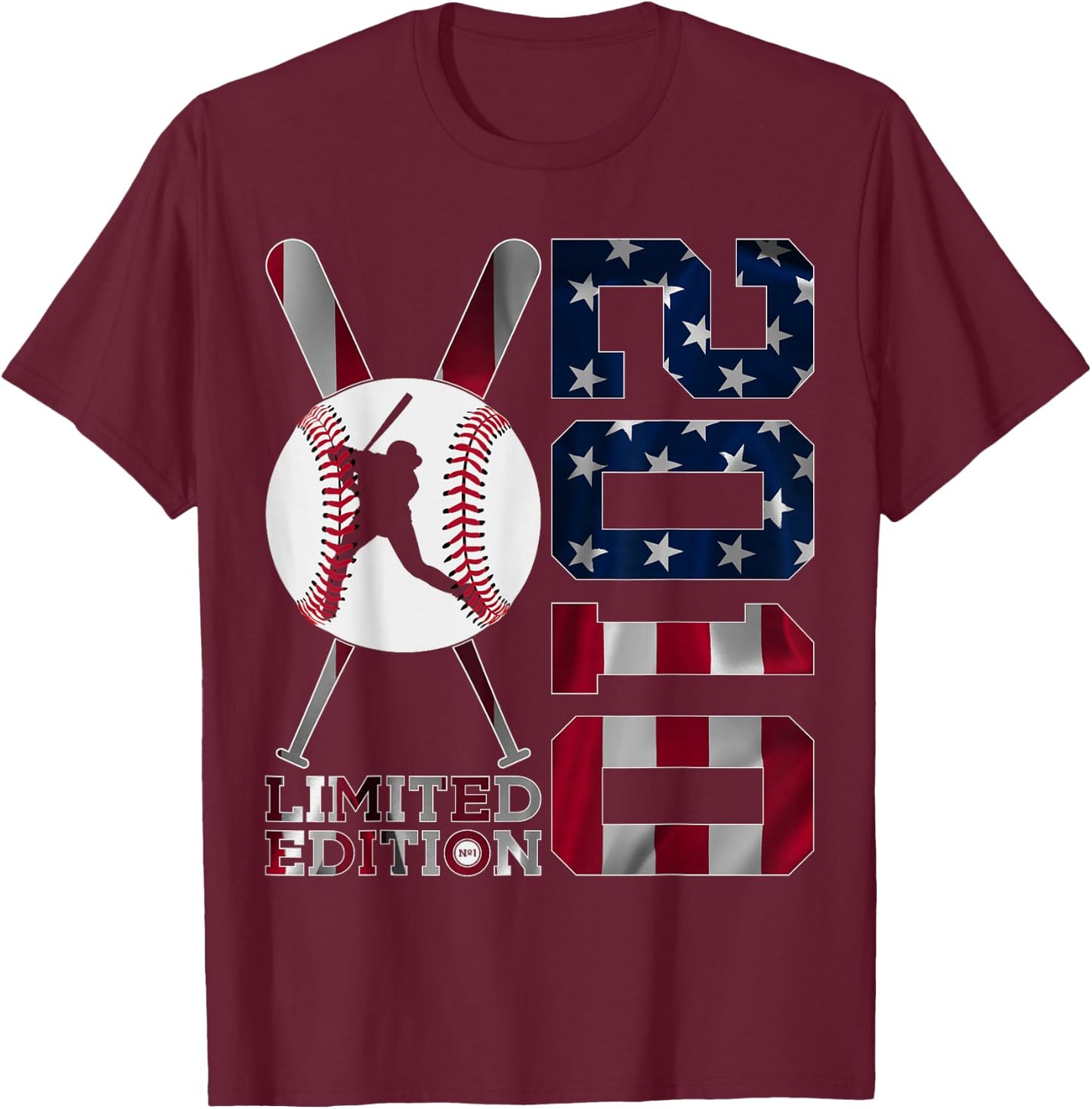 15th BIRTHDAY BASEBALL LIMITED EDITION 2010 T-Shirt - T-Shirt | Maroon