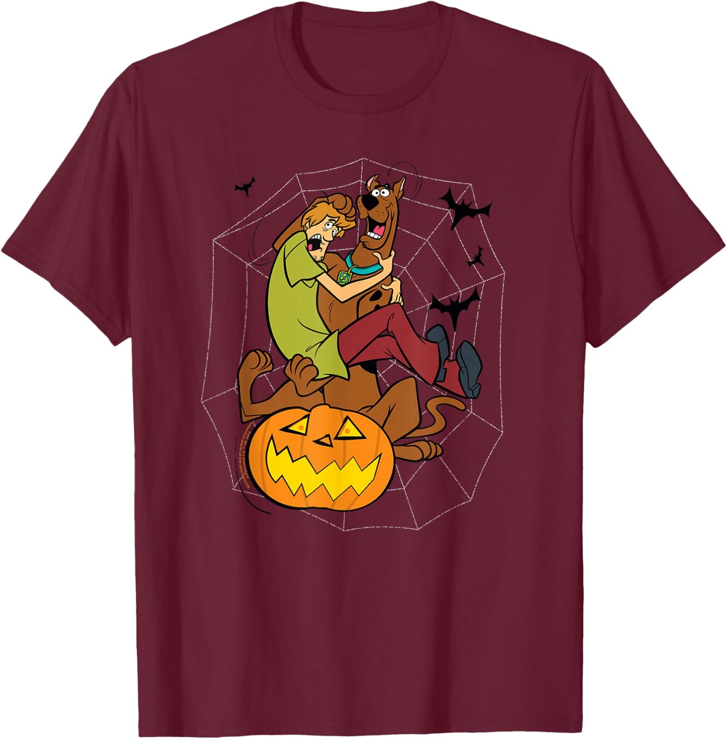 Scooby-Doo and Shaggy Spooky Surprise T-Shirt - T-Shirt | Maroon