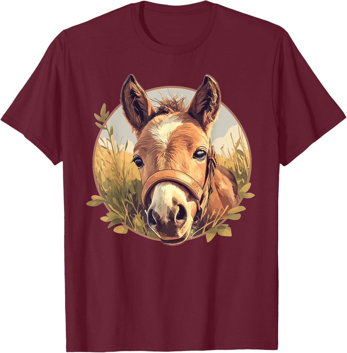 Horses Horse T-Shirt - T-Shirt | Maroon