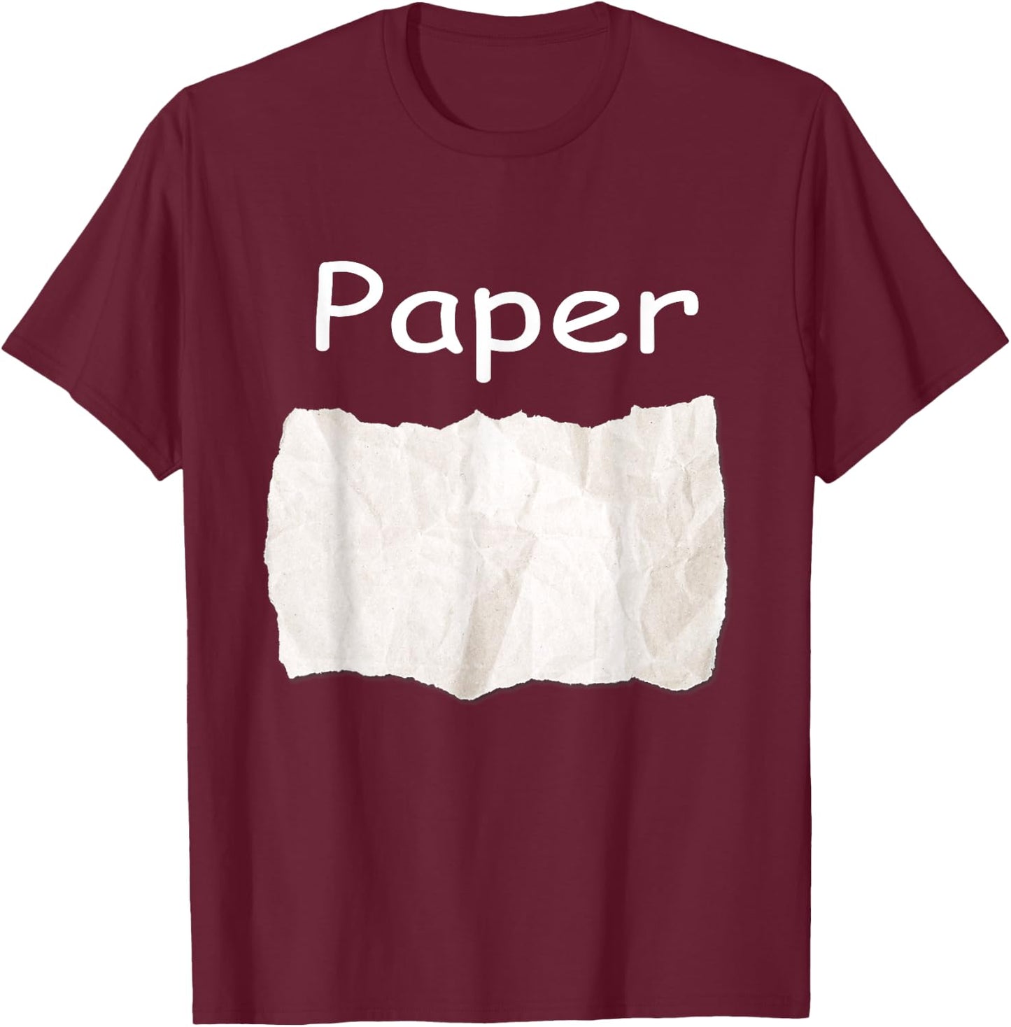 Rock Paper Scissors Matching Halloween Costumes T-Shirt - T-Shirt | Maroon