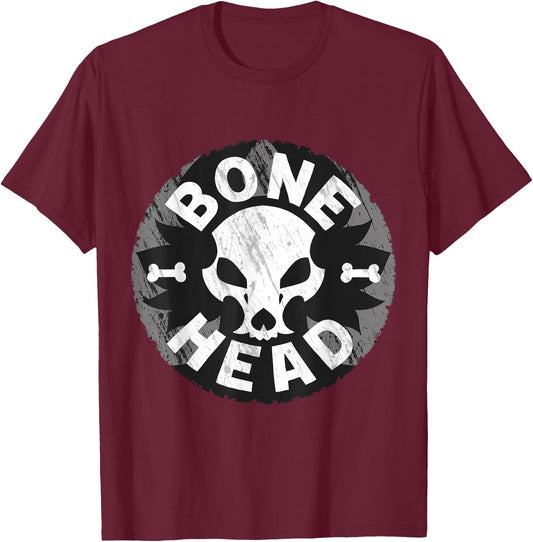 BONE HEAD - Skulldog T-Shirt - T-Shirt | Maroon