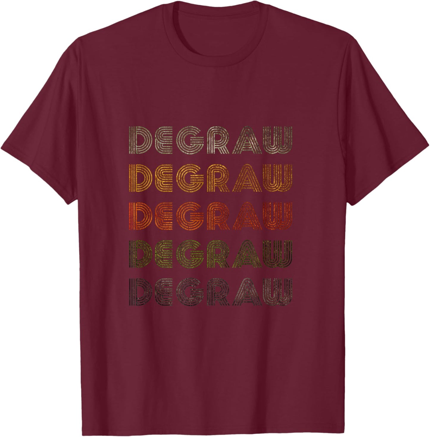 Love Heart Degraw Grunge Vintage Style Black Degraw T-Shirt - T-Shirt | Maroon