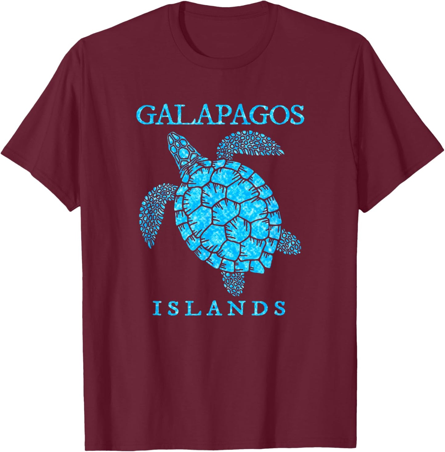 Galapagos Islands Ecuador Sea Turtle Souvenir T-Shirt - T-Shirt | Maroon