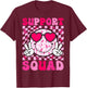 Support Squad Breast Cancer Awareness Pink Ribbon Smile Face T-Shirt - T-Shirt | Maroon