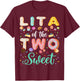 Lita Of The Two Sweet Birthday Girl Donut Lover T-Shirt - T-Shirt | Maroon